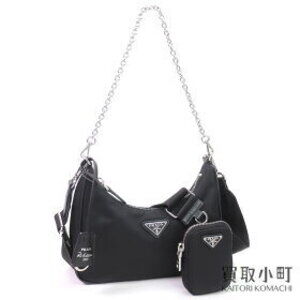 Prada Re-Edition Re Shoulder Bag Tessuto Saffiano Triangle Logo Messenger V
